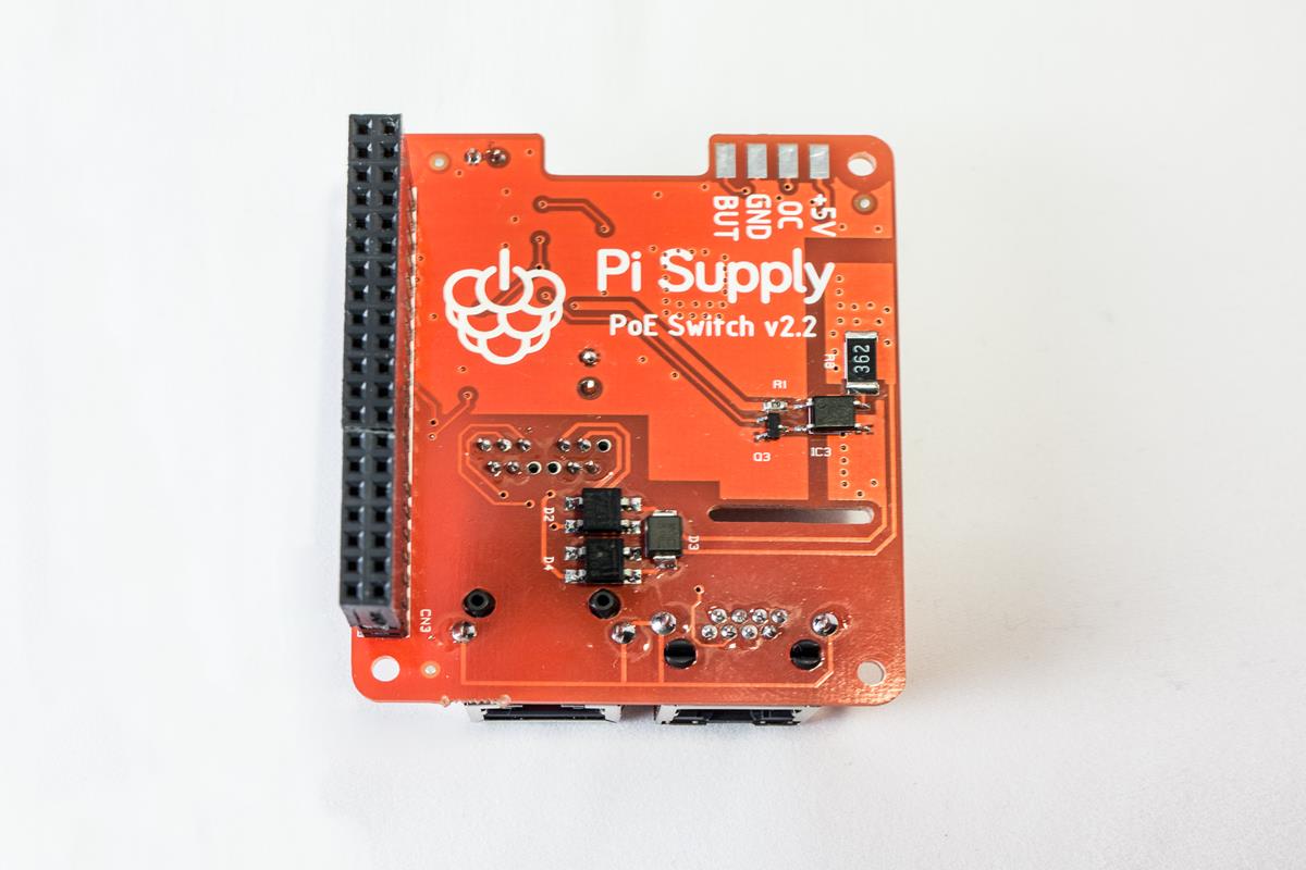 Pi PoE Switch HAT - Power over Ethernet for Raspberry Pi